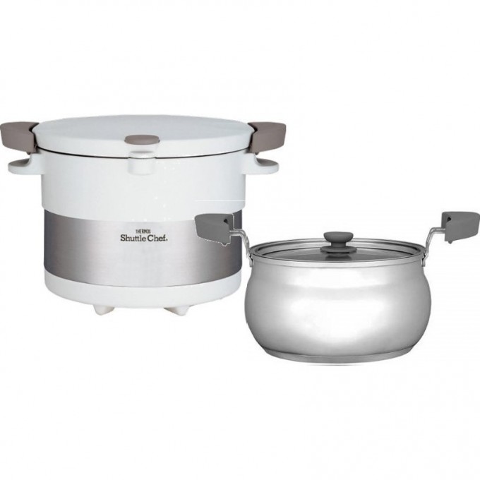 Термокастрюля THERMOS SHUTTLE CHEF KBC-3000 PWH 3л. белый/серебристый 451484