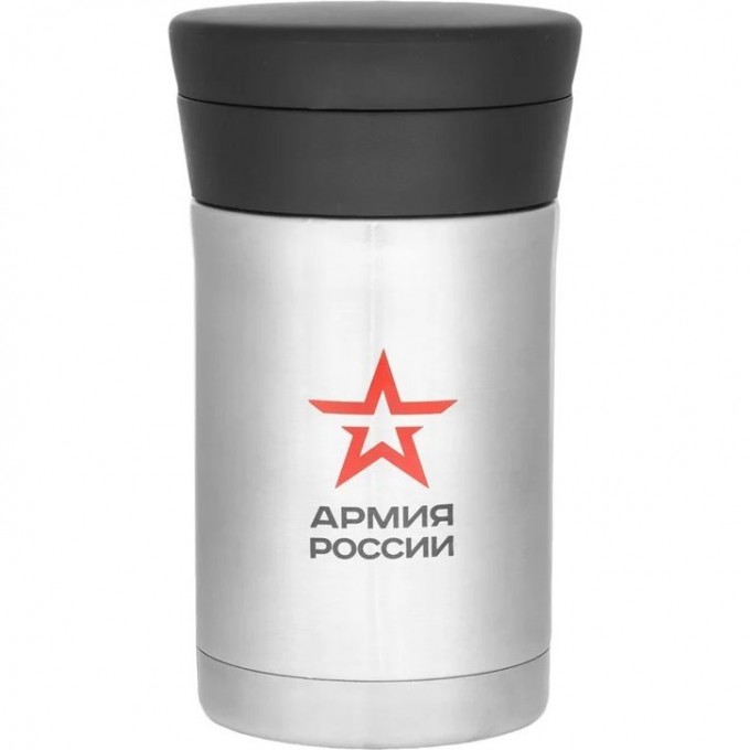 Термос THERMOS АРМИЯ РОССИИ ПОЛЕВОЙ 0.5л. стальной/черный 646279