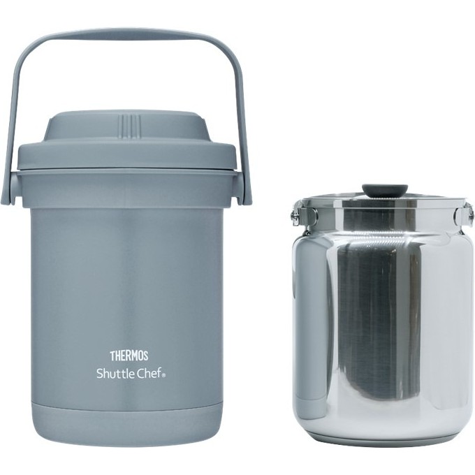 Термос THERMOS TCRA-1801 NEBL 1.5L из нержавеющей стали с емкостью для еды 563347