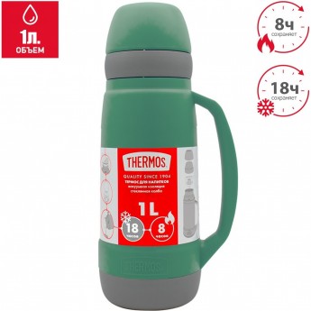 Термос THERMOS WEEKEND 36 1,0L Series Green со стеклянной колбой Термос THERMOS WEEKEND 36 1,0L Series Green со стеклянной колбой