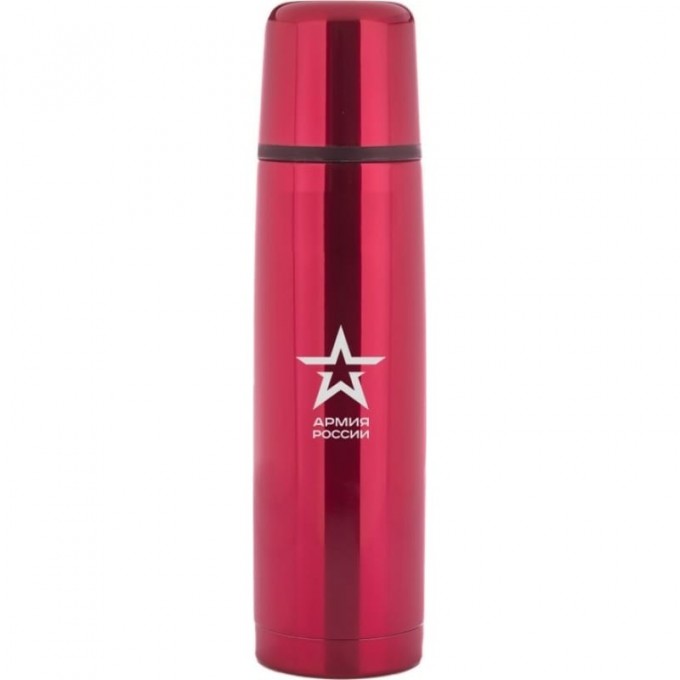 Термос для напитков THERMOS АРМИЯ РОССИИ «РАТНИК» из нержавеющей стали, 0,75 л (красный) 561107