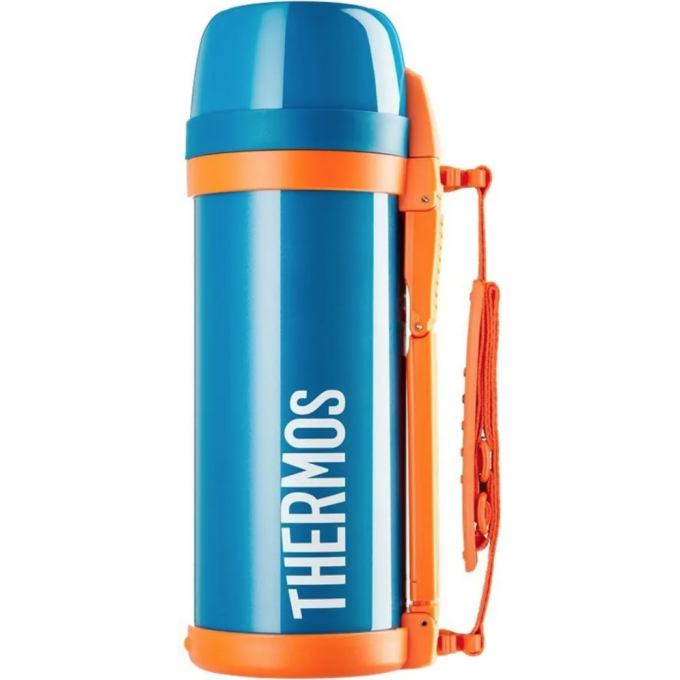 Термос THERMOS FDH STAINLESS STEEL VACUUM FLASK 2л. синий/оранжевый 657268