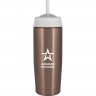 Термостакан с трубочкой THERMOS АРМИЯ РОССИИ "КАТЮША" из нержавеющей стали, 0,47 л (бронзовый) 589743